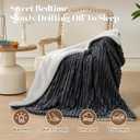 Electric Heated Blanket Full Size - 72"x84" Fast Heating Bed Blankets with 6 Heating Levels & 10 Hours Auto Off, Soft Ribbed Flannel Sherpa, Over-Heated Protection ETL, Dark Gray