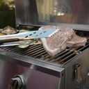 Cuisinart 3Piece Stainless Steel BBQ Grilling Tool Set with Grill Glove Outdoor Grill Accessories, Perfect Grilling Gift for Men, Dads & Grill Masters, CGS-134BL