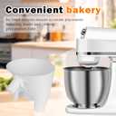Flour Funnel for Kitchen Aid Mixer, Flour Funnel Accessories Compatible with KitchenAid Artisan 5QT Tilt-Head Stand Mixer (KSM150 & More)