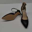 JOY IN LOVE Closed Toe Heels Pumps for Women 3IN Stiletto Pointed Toe Ankle Strap Heels (10, Black Matte)
