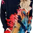 onlypuff Long Sleeve Shirts for Women Fall Fashion Tops Clothing (XL)