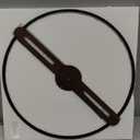 Cuspin 30 Inch Large Wall Clock for Living Room, Modern Silent Non Ticking Battery Operated Big Clock, Rustic Minimalist Wood Metal Frame Decorative Wall Clocks for Office, Bedroom, Kitchen