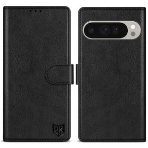 ZZXX for Google Pixel 10 Pro XL Wallet Case with [RFID Blocking] Card Slot Kickstand Magnetic Closure Leather Flip Fold Protective Phone Case for Pixel 10 Pro XL Case Wallet(Black-6.8 inch)