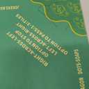 Premium Mahjong Mat with Rules  3.8mm Thickened Noise Reduction Mahjong Mat for Table, 31.5x31.5 Inch NonSlip Table Mat for Poker Card Board & Tile Games, Dominoes, Green