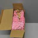 Kigley 24 Set Wooden Gift Baskets Empty Small Gift Basket with Cellophane Bags Bows Basket Kit for Easter Spring DIY Picking Fruit Birthday Baby Shower Wedding Bow Party (4 Inch,Pink)