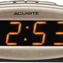 AcuRite 13027A Intelli-Time Digital Alarm Clock,Black