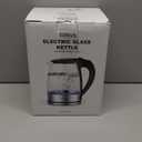 AZEUS Fast Boil Electric Water Kettle, 1.8L Large Capacity with Auto Shut-Off and Boil-Dry Protection, BPA-Free Borosilicate Glass &Stainless Steel