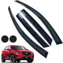 Rain Guards for Mazda CX-5 2013-2016, Tape-on Side Window Deflectors for Mazda CX-5, Window Visors for Mazda Cars, for Mazda Car Accessories 4 Rain Guards 2 Car Coasters