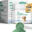 Dog Dental Powder - Fresh Breath Formula,Dog Teeth Cleaning Powder with Probiotics,Effective Plaque and Tartar Remover for Small, Medium, and Large Dogs