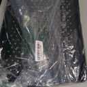 2 Pcs Large Rectangular Non Slip Serving Tray with Handles, Silicone Gripping Nubs Lap Food Trays for Eating, Dishwasher Safe Serve for Dinner Snack Fruit Dessert Beverage, Rectangular (Black)