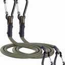 CanKing Carabiner Bungee Cords with Hooks Camo Green 120 inch/10 ft 2 Pcs