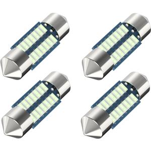 Serundo Auto DE3175 Led Car Bulb 31mm 1.22in Led Festoon Bulb, DE3021 DE3022 DE3023 6428 6430 7065 Led Festoon Bulb, Interior Led Used for Car Map Dome Light,Pack of 4Pcs Ice Blue