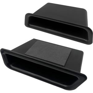 2PCS Door Side Storage Box, Car Door Organizer, Phone Holder Front and Rear Doors Grab Handle Pocket Storages ABS Plastic, Passenger Storage Tray Organizer Accessory for Ford Mustang 2015-2021