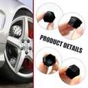 Zeathery 20 PCS Lug Nut Covers, Hexagonal Nut Rust and Dust Protector with Removal Tool, Tightly Fitting Anti-Theft Cap, Universal for Cars Tire Personalized Decorative Accessories (Black # 17 mm)