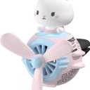 Pilot Rabbit Cute Car Diffuser - Rotating Propeller Cartoon Automotive Air Outlet Fan Creative Car Perfume Decoration - Automotive Air Fresheners