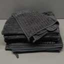 6-Piece Bath Towel Set(30"x60"), 2 Large Bath Towel Sheets, 2 Hand Towels and 2 Washcloths - Highly Absorbent Quick Dry Microfiber,Ultra Soft Towel Set for Bathroom (Grey) (Gray)