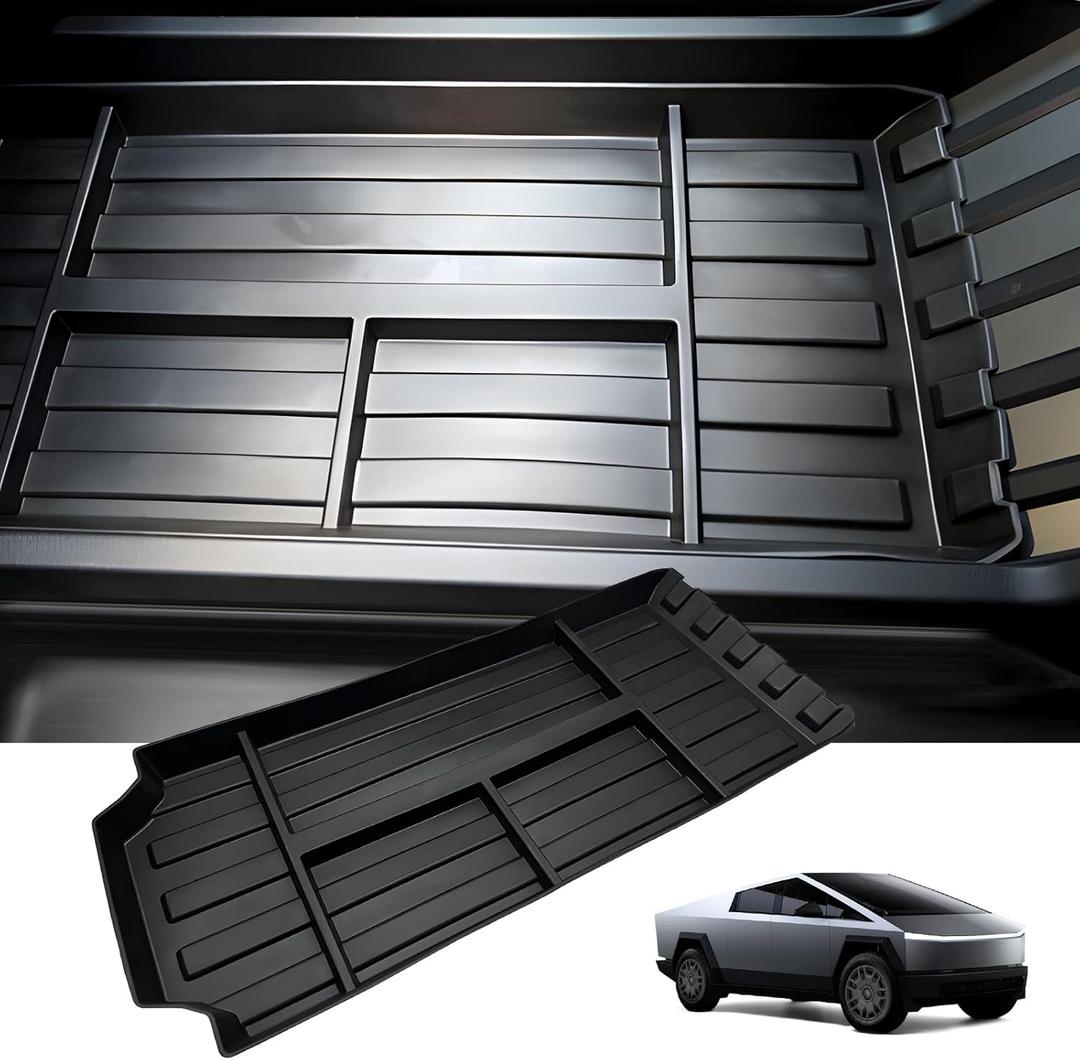 Mucar Floor Center Console Organizer for Tesla Cybertruck,Compatible with Cybertruck Accessories,Floor Console Storage Tray Box ABS Material with Cybertruck Interior Accessories