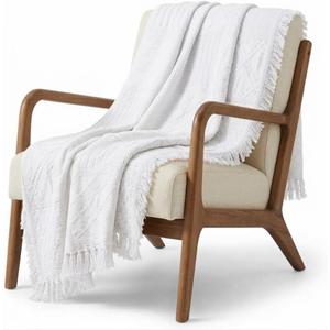 Pure Country Weavers Irish Fisherman Natural Waffle Weave Blanket - Gift Tapestry Throw Woven from Cotton - Made in The USA