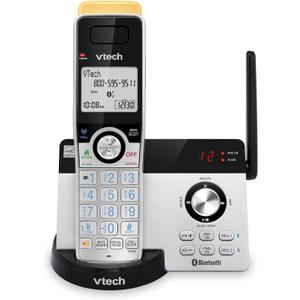 VTech IS8121 Super Long Range Cordless Phone 2300 Ft, DECT 6.0 Bluetooth Connect to Cell, Expandable with Answering Machine, Smart Call Blocker, Intercom