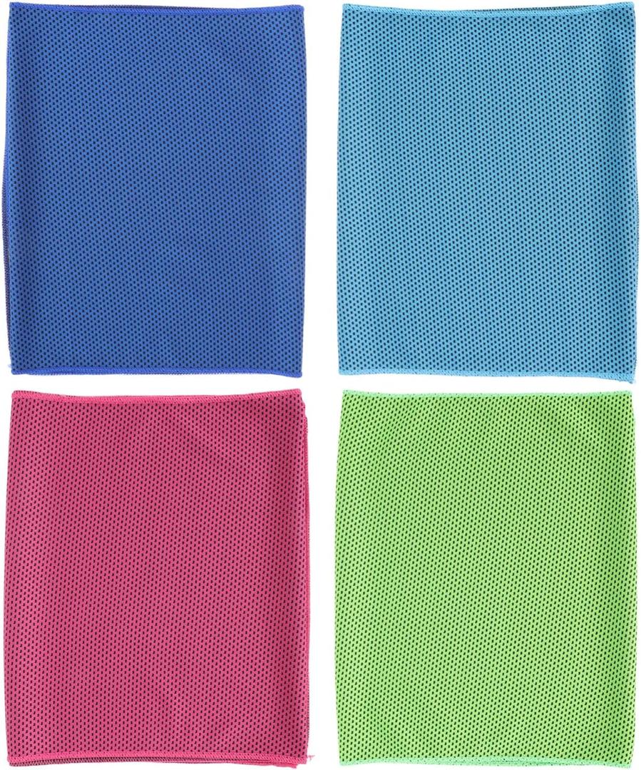 BESPORTBLE 4pcs Cold Towel Ice Towel Workout Quick Drying Towel Outdoor Cooling Towel Microfiber Gym Towel Sports Towels Fast Drying Towel Summer Travel Yoga Towel Polyester Microfiber (Assorted Color)