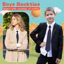 Pre-tie Zipper Kids Ties - Black/Red for Boys & Girls 8-14