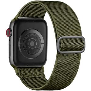 Pack of 2 Maledan Stretchy Solo Loop Compatible with Apple Watch Band Women Men 40mm 44mm 45mm 41mm 38mm 46mm 49mm 42mm,Soft Nylon Elastic Braided Strap Wristband for iWatch Series 10 9 8 7 6 5 4 3 2 1 SE Ultra