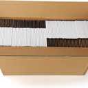 HORLIMER 6x4x2 inches Shipping Boxes Set of 75, White Corrugated Cardboard Box Literature Mailer