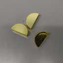 Vicenpal 40 Pcs Gold Table Number Holders Wedding Acrylic Card Place Holders with Card Slot Table Sign Display Stands for Photo Menu Office Meeting Restaurant Wedding Party Events (Semicircular)