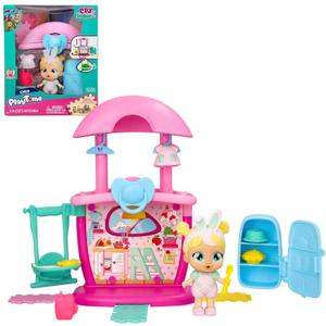 Cry Babies Playtime Chloe's Kitchen Playset with Collectible Doll and 4+ Accessories, Dollhouse Accessories, Holiday Toy, Great Gift for Kids Ages 4 5 6+ Years Old