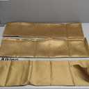 Aiking Home Collection 26x26 Inches Faux Silk Square European Shams, Zipper Closure, Brass (Set of 3)