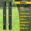 5101755S 482879 Lawn Mower Blades Compatible with scag 61 inch Mower Blades, Ferris 61 inch Mower Blades, Bad boy 61 inch Mower Blades, Replace 5020842S, 15208425S, 48111, 481708 Blades