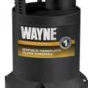 Wayne 57719-REL1 RUP160 1/6 HP Oil Free Submersible Multi-Purpose Water Pump, Black