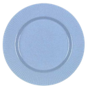2 blue like round plates