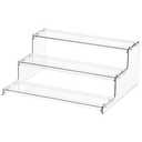 Yieach 3 Tier Acrylic Display Stands for Cupcake Stand,Dessert,Perfume Stand Organizer and Figurine Display Shelf,Tiered Clear Acrylic Display Risers for Cologne,Collection,Spice Rack,Perfume Display