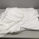 BLISSFORD White Bed Skirt King Size 14 inch Drop - with Split Corners - Cotton Blend Ruffled Bed Skirt, Dust Ruffle with Platform, White King Size BedSkirt, Machine Washable