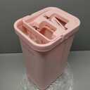 JOYMOOP Pink Mop and Bucket with Wringer Set for Home, with 5 Reusable Microfiber Mop Pads, Hands-Free Self-Cleaning System, Suitable for Floor Cleaning and Wall Cleaner