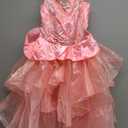 Disguise Girls Wicked Glinda Costume for Girls, Deluxe Official Wicked Pink Glinda Costume Dress (S (4-6x))