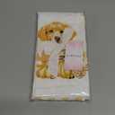 PurpleEssences Cotton Kitchen Towels Set of 2 - Absorbent Dish Towels Set Tea Towels Bar Towels Multipurpose Kitchen Linen, Drying Dish Hand Towels 16 x 28 Inch (Puppy & Paw)