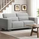 Marsail 65" Loveseat Sofa, Love Seat for Living Room, Comfy Couch with Deep Seats and Wide Armrests, Sofa Couch with Supportive Cushion and Sturdy Frame, Easy to Clean with Removable Covers