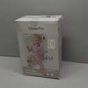 CheerTry 2-in-1 Toddler Potty Training Toilet - Larger Potty Chair & Detachable Training Seat for Boys & Girls Ages 1-3 with Flushing Sound, Wipes Storage, Toilet Paper Holder (White)