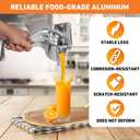 Hand Juicer Squeezer, Heavy Duty Fruit Juice Squeezer Handheld, Manual Juicer Hand Press with Ergonomic Grip, Cast Iron Juice Extractor for Lemon, Citrus, Orange, Lime, Grapefruit, Pomegranate (1PC)