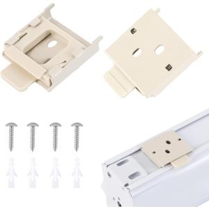 Metal Mounting Brackets Roller Blind Buckles Universal Replacement for Roller Shade (Beige)