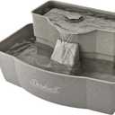 PetSafe Multi-Tier Pet Fountain Large Waterer Great for Cats and Dogs 2 Heights to Drink from Great for Senior Pets 100 Oz Water Capacity Fresh, Filtered Water