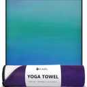 Eunzel Hot Yoga Towel, Non Slip Yoga Mat Towel Sweat Absorbent Printed Yoga Towel with Grip Dots for Hot Yoga, Pilates and Workout 72"x 24", Oceanic Melt
