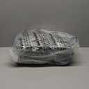 HIGOGOGO Square Stuffed Pouf Ottoman, Corduroy Poufs with Foam Chunk Filling, Furry and Fluffy Pouf Foot Stool Storage Ottoman, 21 X 21 Floor Poufs Foot Rest for Living Room, Dark Grey (21.6 Inch)