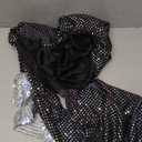 Womens Disco Queen Costume 70s Dancing Diva Go Go Girl Jumpsuit Halloween S