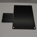 Acrylic Black Dry Erase Board with Stand - 12 x 8 Small Desktop Whiteboard with Marker, Reusable Desk Blackboard, to-Do List, Planner, Memo Clipboard, Menu Board for Office, Home, Bar