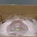 3-in-1 Hamster Car Toy, Silent Dwarf Hamster Running Ball and Exercise Wheel, 4.8 Inches, Small Pet Activity Center (Pink)