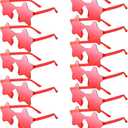 PLULON Red Star Sunglasses for Kids, 7 Pairs Red Star Sunglasses Rimless Star Shape Sunglasses, Star Glasses Bulk Bachelorette Sunglasses Star Party Favors for Birthday Beach Kids Adult