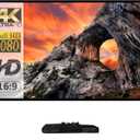 SKERELL Outdoor Projector Screen with Stand 100 Inch: Portable Projection Screen for Outside Theater Home Backyard Movies